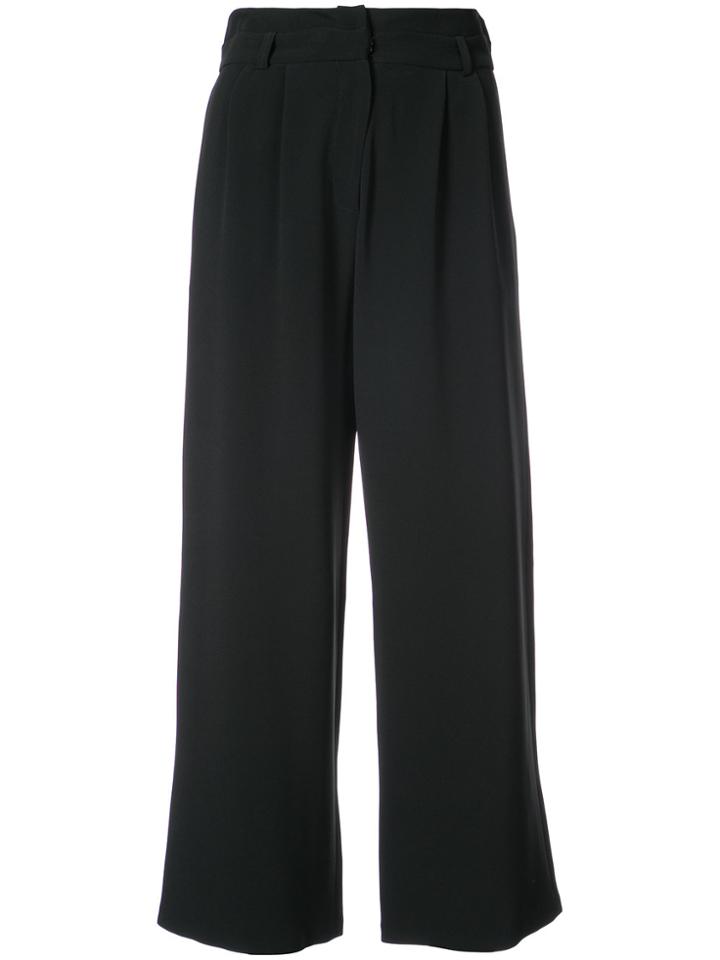 Magda Butrym Cropped Wide-leg Trousers - Black