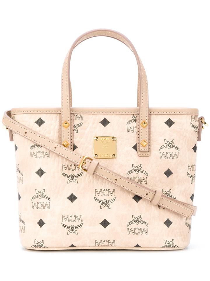Mcm Anya Tote Bag - Nude & Neutrals