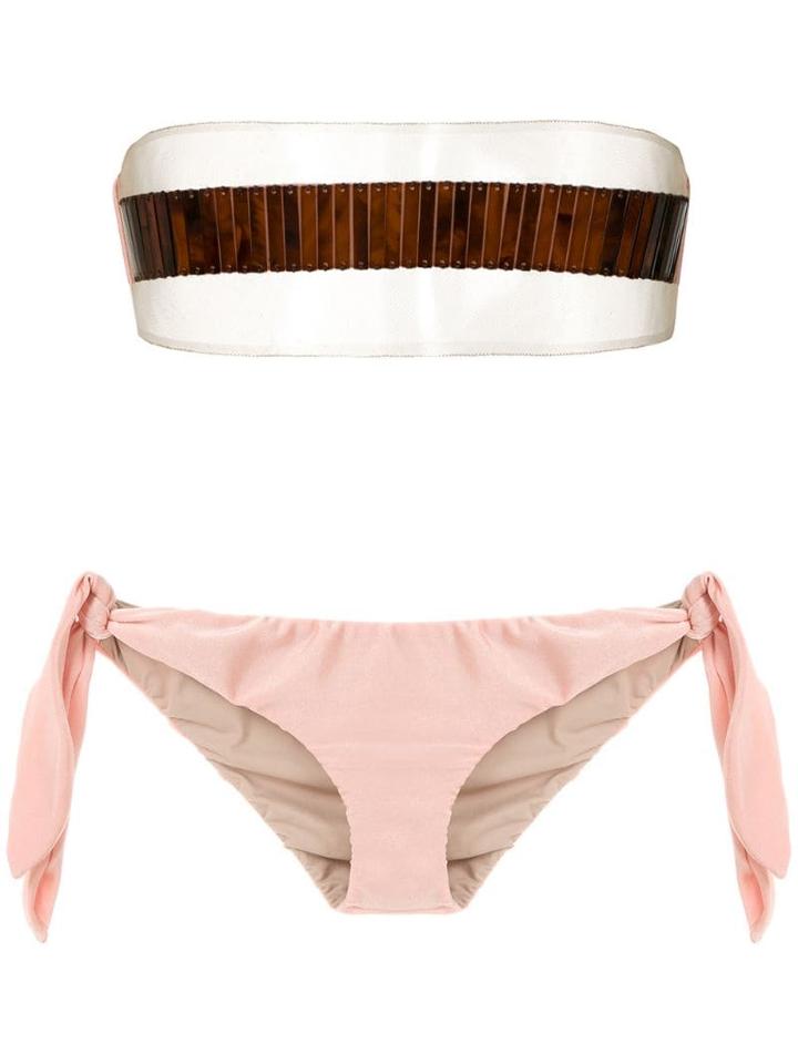 Adriana Degreas Strapless Bikini Set - Neutrals