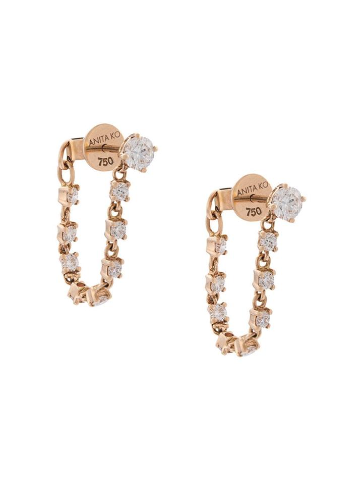 Anita Ko Rope Hoop Earrings - Neutrals