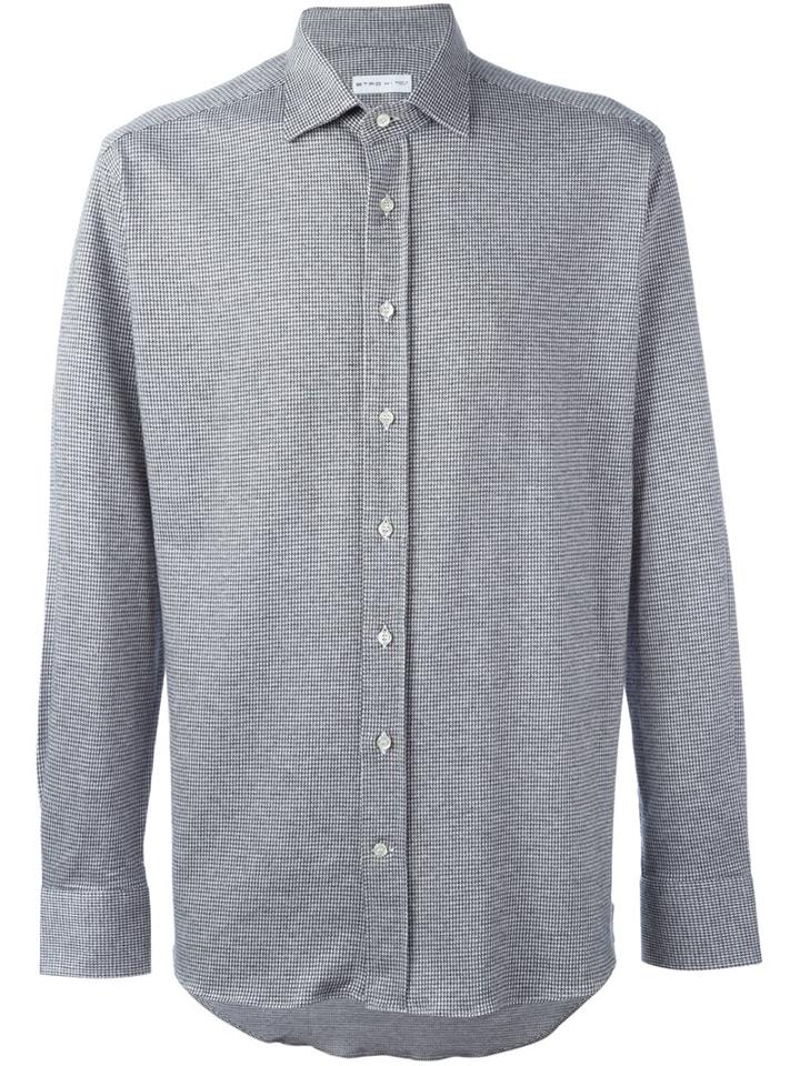 Etro Micro Houndstooth Shirt