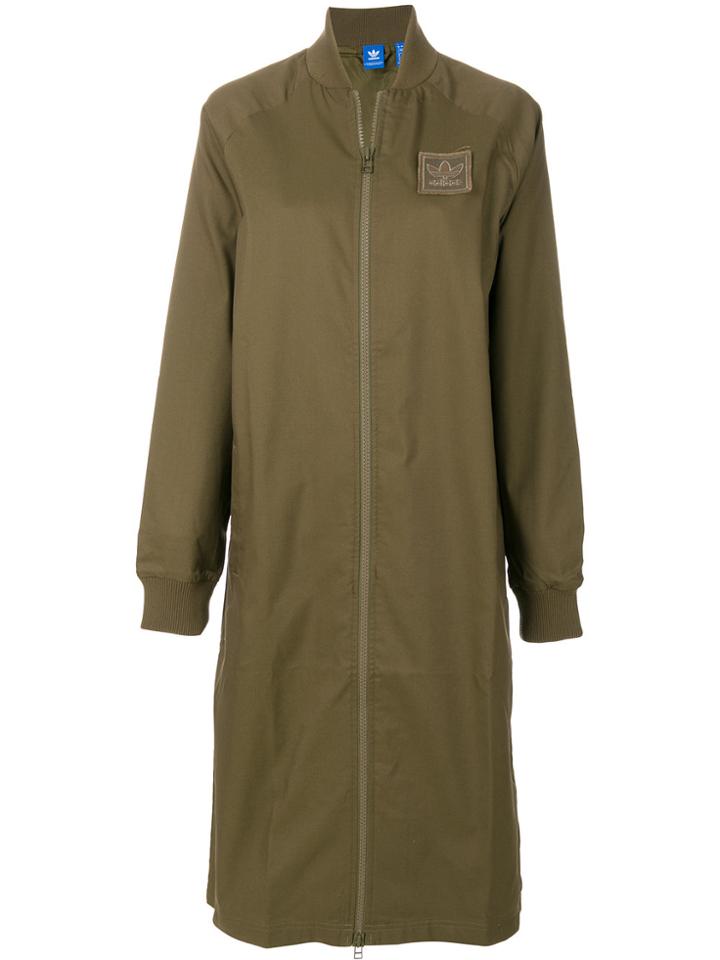 Adidas Adidas Originals Long Bomber Jacket - Green