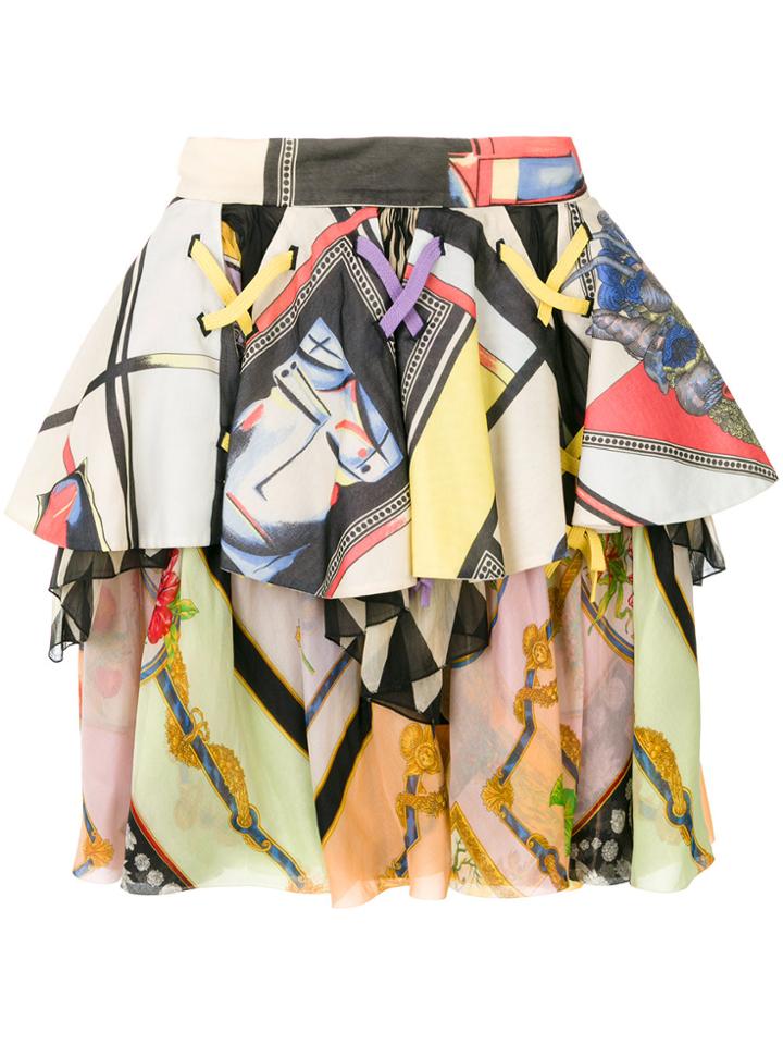 Versace Vintage Rara Printed Skirt - Multicolour