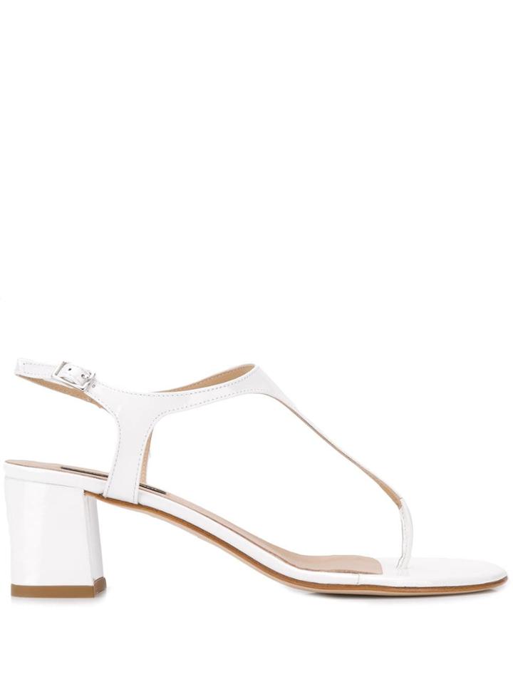 Fabio Rusconi Block Heel Sandals - White