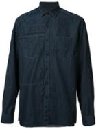 Lanvin Button-up Shirt, Men's, Size: 40, Blue, Cotton