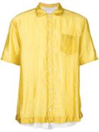 Sacai Checked Stitch Shirt - Yellow & Orange