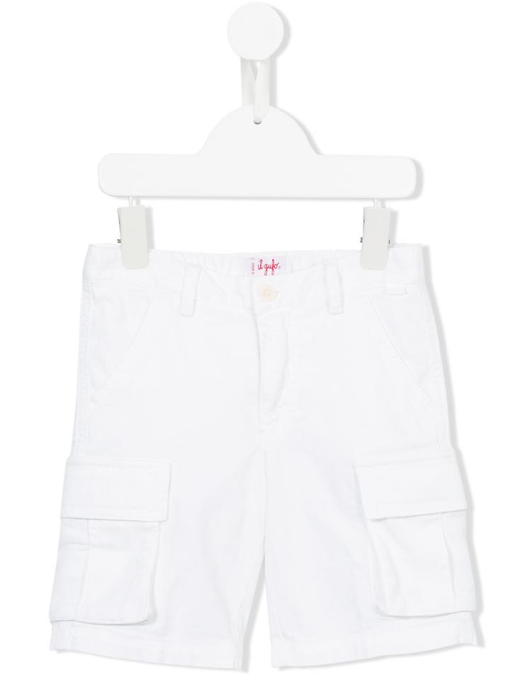 Il Gufo Cargo Shorts, Boy's, Size: 8 Yrs, White