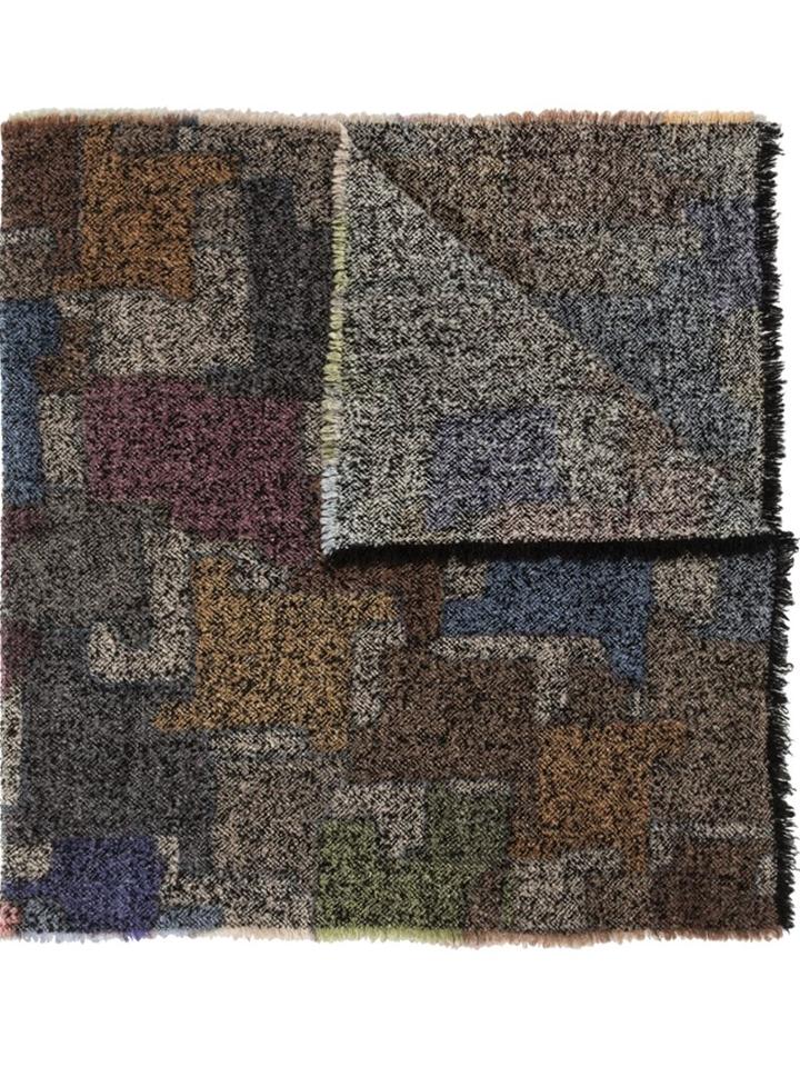 Faliero Sarti 'ary' Scarf, Adult Unisex, Black, Polyamide/cashmere/virgin Wool