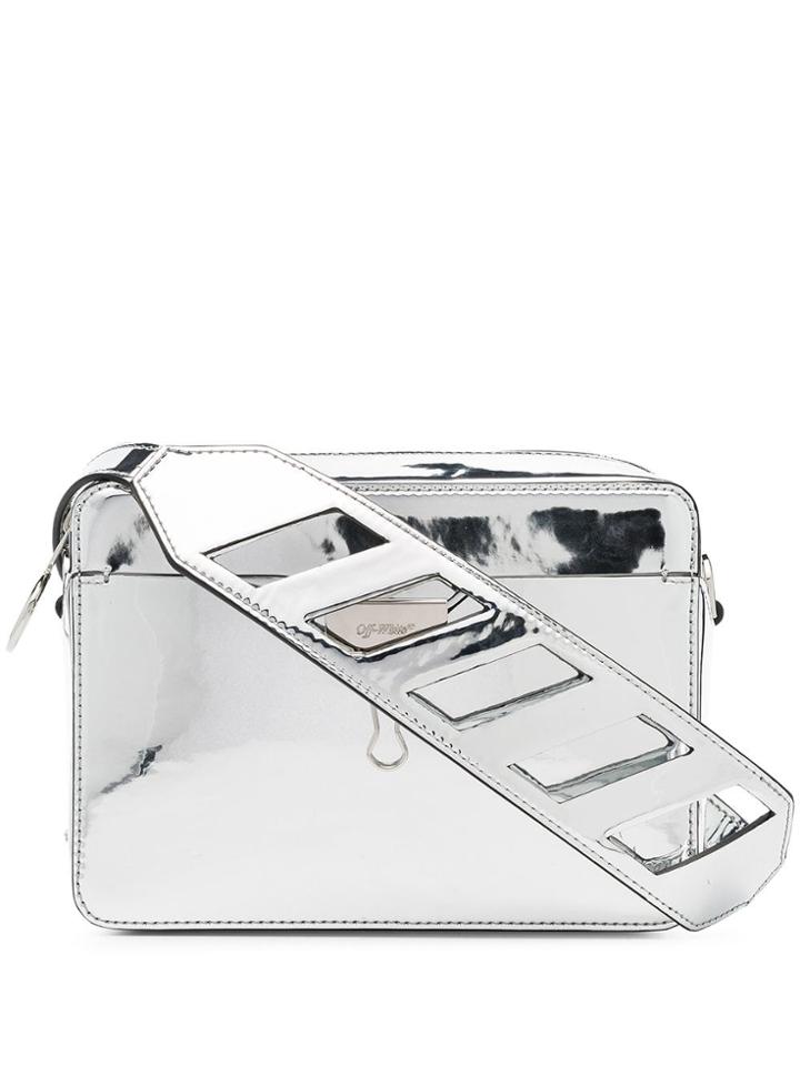 Off-white Silver Mirror Camera Belt Bag