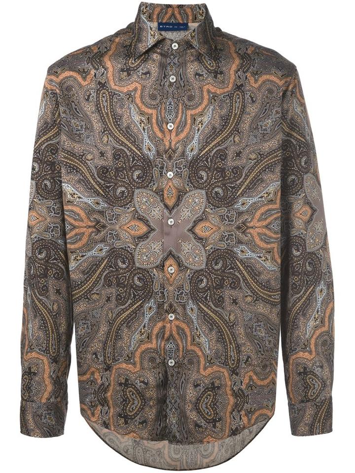 Etro Printed Shirt, Men's, Size: Xxl, Cotton