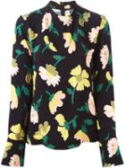 Marni Floral Print Top, Women's, Size: 38, Black, Viscose