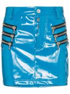 Unravel Project Zip-pocket Mini Skirt - Blue