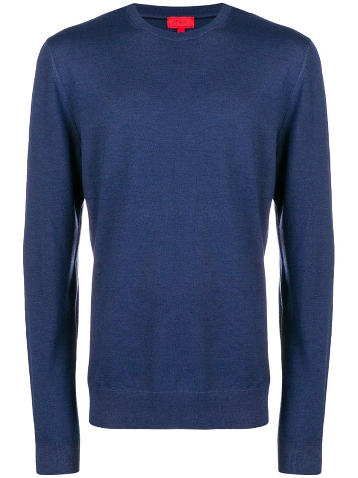 Isaia Crew Neck Jumper - Blue