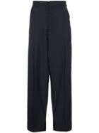 Edward Crutchley Pleated Mohair Trousers - Blue