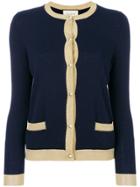 Gucci Faux Pearl Buttons Cardigan - Blue