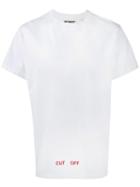 Off-logo Print T-shirt, Men's, Size: Large, Cotton