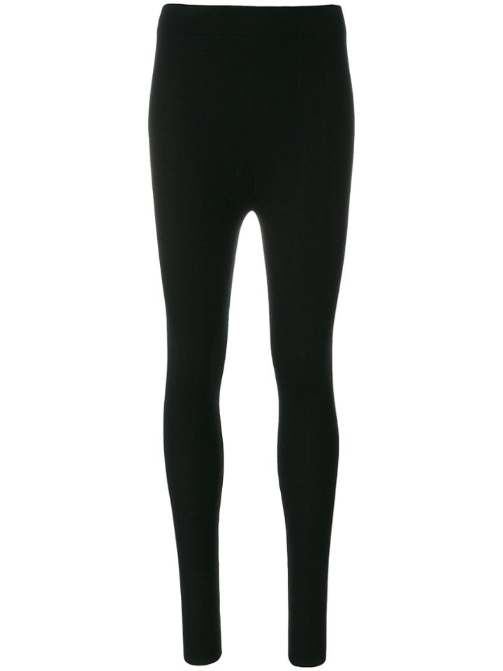Dolce & Gabbana Knitted Leggings - Black