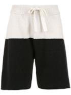 Osklen Two-tone Knit Shorts - Black