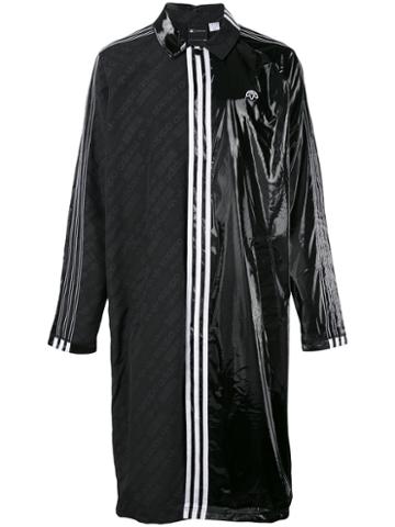 Adidas Originals By Alexander Wang - Contrasting Panel Logo Coat - Unisex - Polyester - S, Black, Polyester