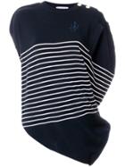 Jw Anderson Striped Knitted Top - Blue