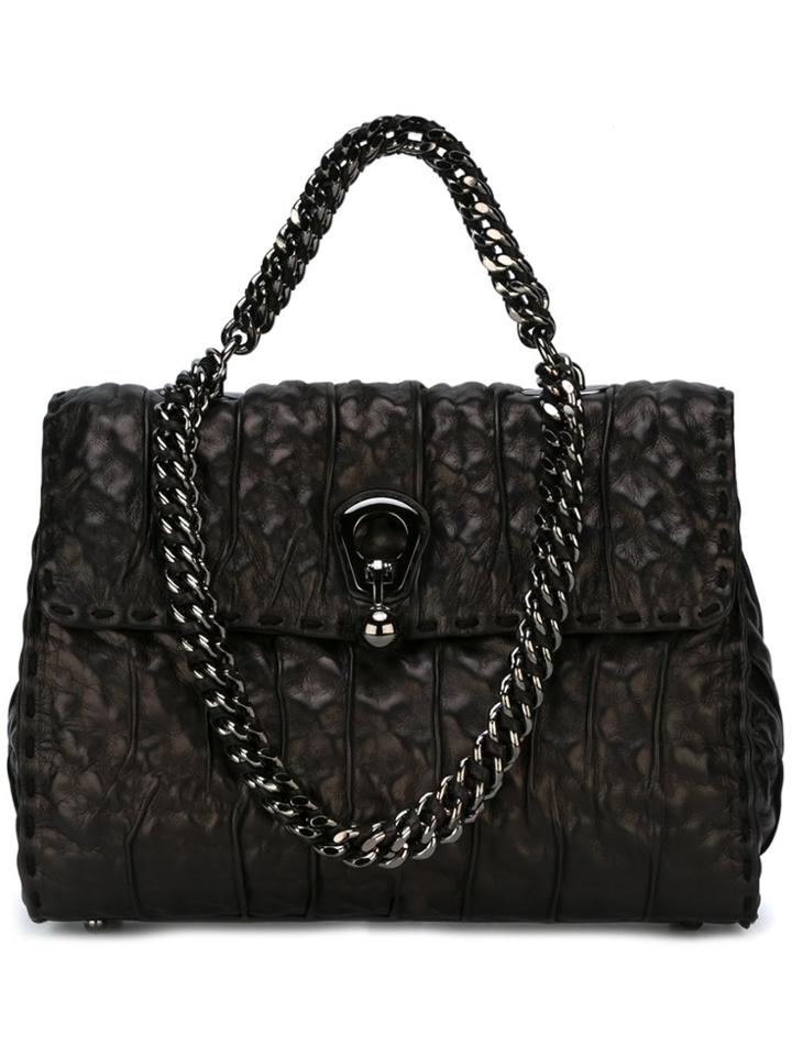 Ermanno Scervino Textured Tote - Black