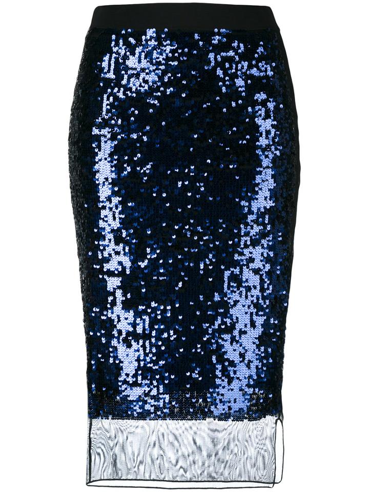 By Malene Birger 'mandias' Skirt, Women's, Size: Small, Blue, Polyester/elastolefin/viscose/spandex/elastane