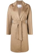 Max Mara Classic Belted Coat - Brown