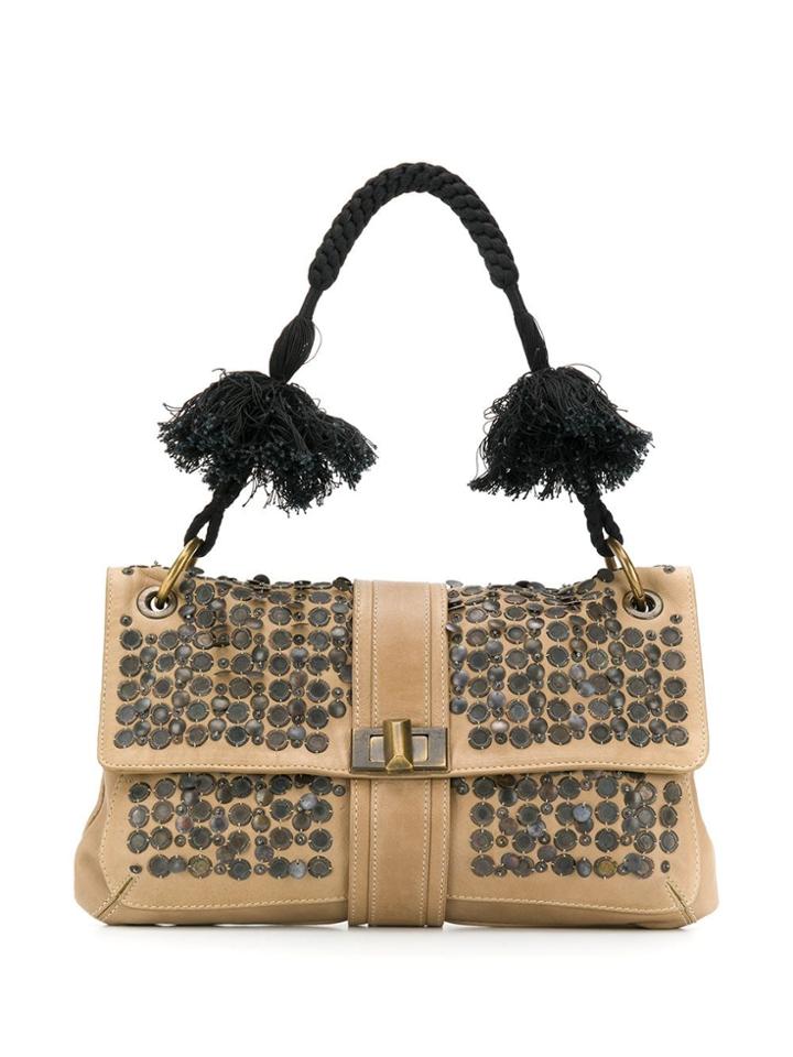 Lanvin Pre-owned '2000s Embellished Bag - Neutrals