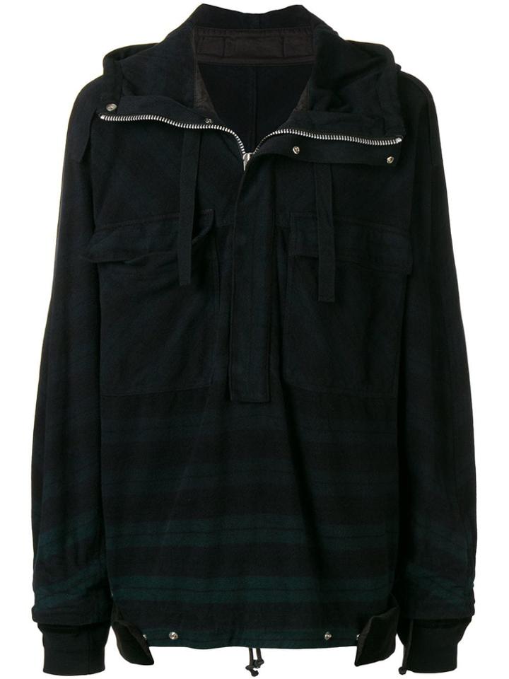 Sacai Plaid Pullover - Blue