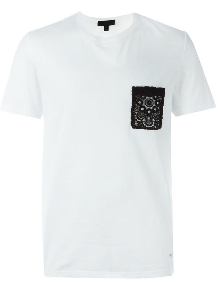 Burberry Prorsum Embroidered Lace Pocket T-shirt