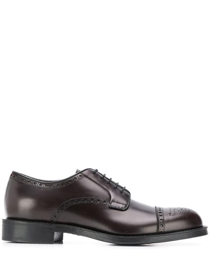 Prada Lace-up Oxford Shoes - Brown