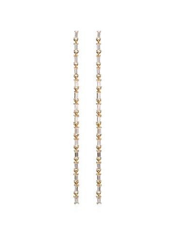 Lizzie Mandler Fine Jewelry Baguette Chain Chandelier Earrings -