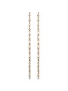 Lizzie Mandler Fine Jewelry Baguette Chain Chandelier Earrings -