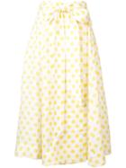 Lisa Marie Fernandez Polka Dot Full Skirt - Yellow
