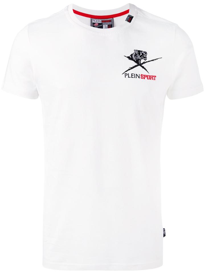 Plein Sport Embroidered Logo T-shirt - White