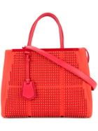 Fendi Vintage Studded 2way Bag - Red
