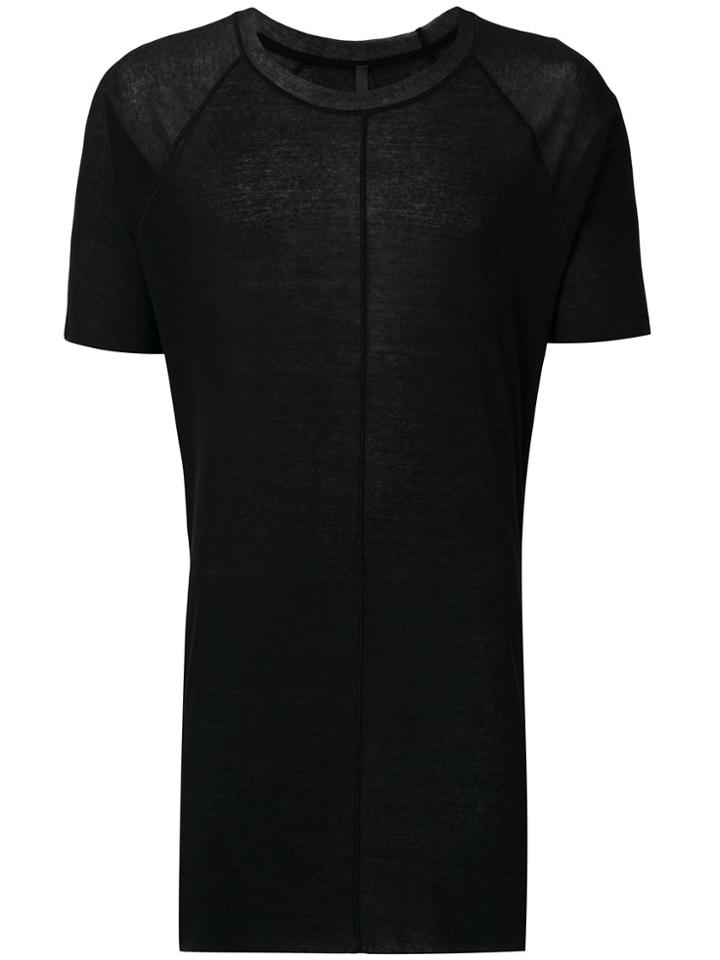 Barbara I Gongini Patchwork Long T-shirt - Black