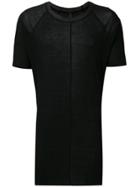 Barbara I Gongini Patchwork Long T-shirt - Black