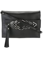 Elena Ghisellini Arrow Detail Shoulder Bag, Women's, Black