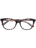 Mcq Alexander Mcqueen Square Frame Glasses - Brown