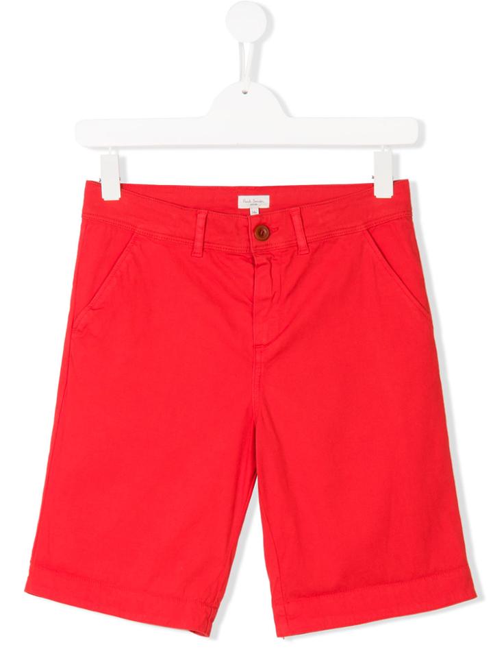 Paul Smith Junior Chino Shorts - Red