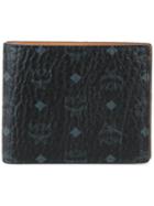 Mcm Logo Print Billfold Wallet