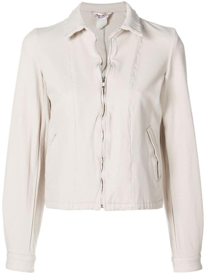 Comme Des Garçons Pre-owned Zipped Jacket - Neutrals
