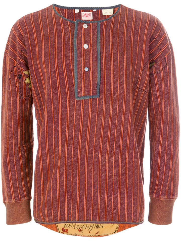 Levi's Vintage Clothing Henley Sweatshirt - Yellow & Orange