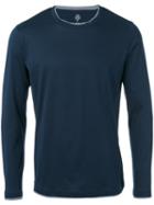 Eleventy - Crew Neck Sweatshirt - Men - Cotton - Xxl, Blue, Cotton