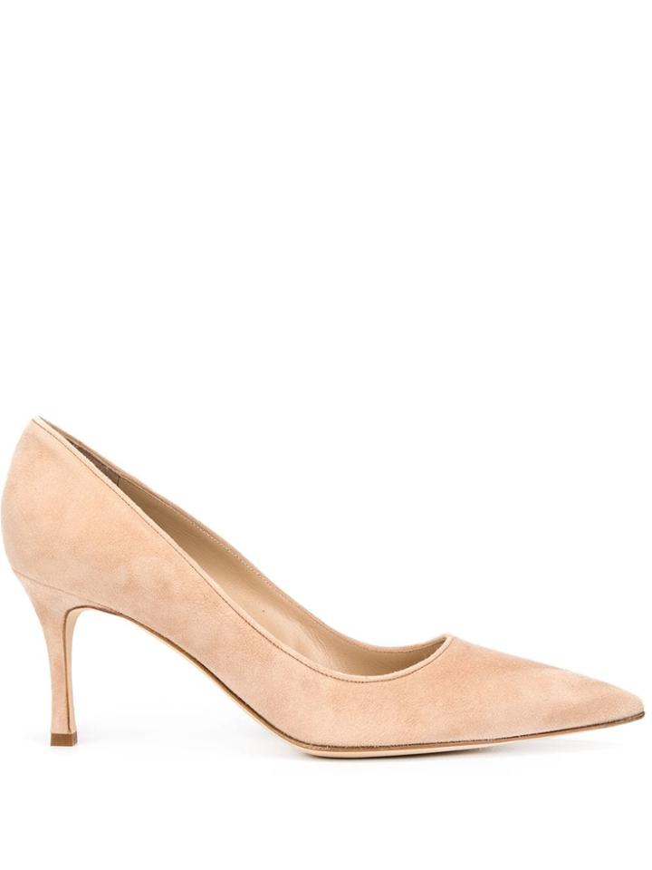 Manolo Blahnik Pointed Stiletto Pumps - Neutrals