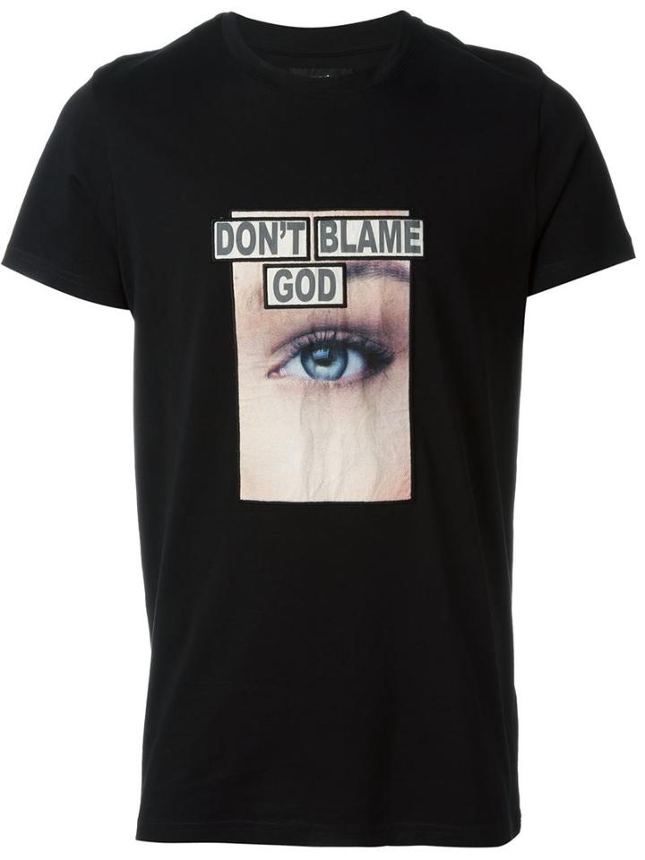 Blood Brother Eye Print T-shirt