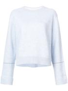 Proenza Schouler Crew-neck Fitted Sweater - Blue