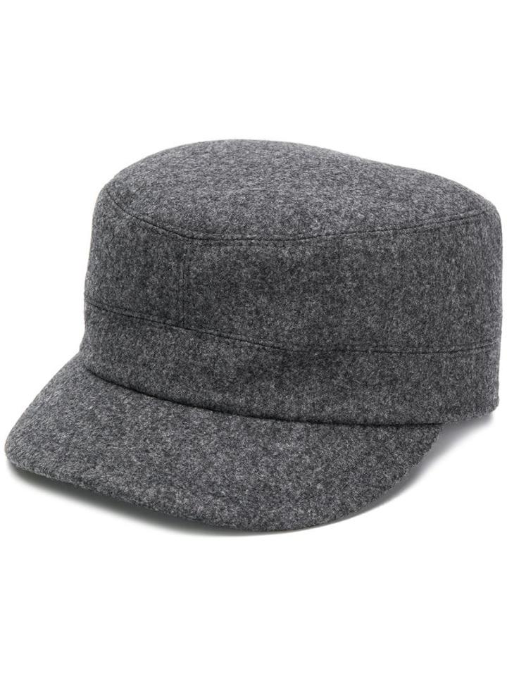 Brunello Cucinelli Textured Cap - Grey