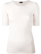 Joseph - Classic T-shirt - Women - Cotton/spandex/elastane/lyocell - S, Pink/purple, Cotton/spandex/elastane/lyocell